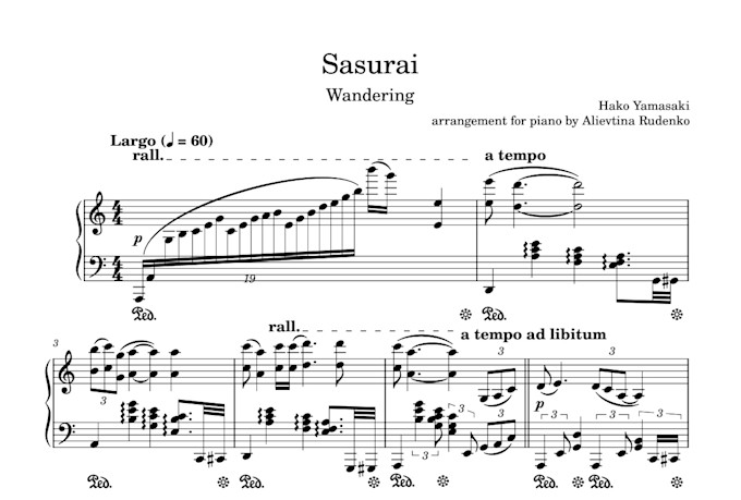 transcribe your song into piano sheet music